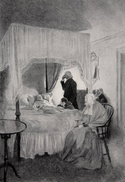 La mort de Washington à Mount Vernon, 14 décembre 1799 - Howard Pyle